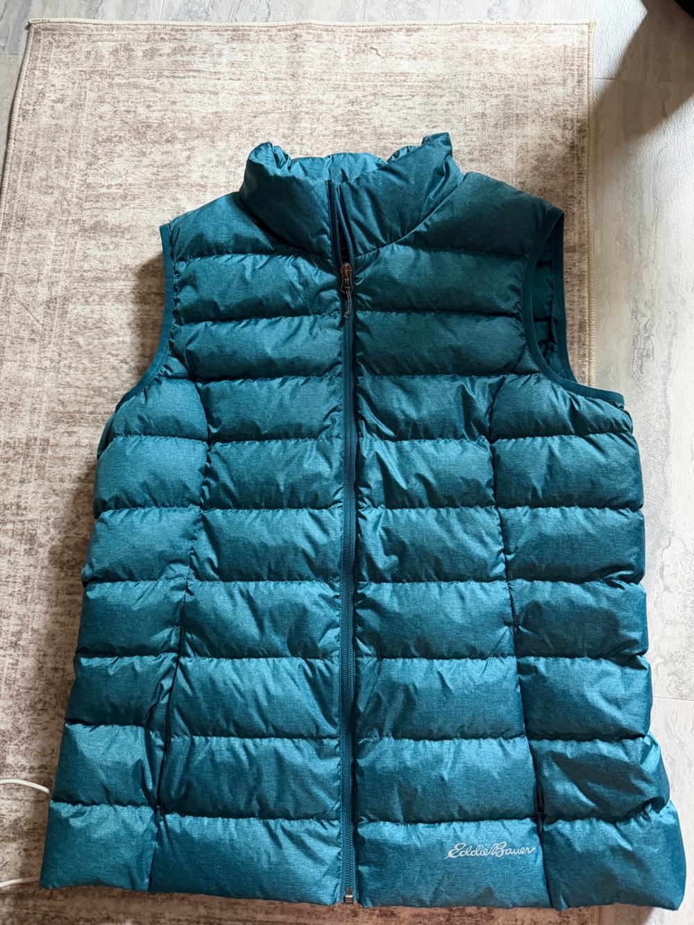 Eddie Bauer Deep Teal Quilted Puffer Vest